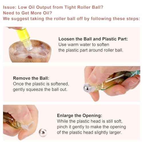 8Pcs 10mL (1/3 oz) Glass Roll on Bottles Yellow Blue Gradient Roller Vials Leak Proof Travel Size DIY Craft Container for Essential Oils Perfume Lip Balms