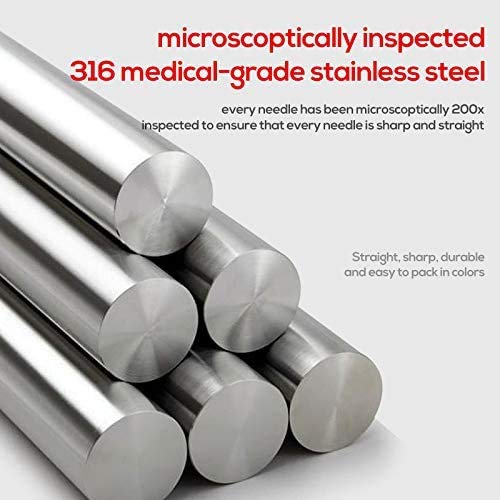 One Tattoo World 50-Pack Assorted size (10pcs each of 3RL, 5RL, 7RL, 9RL, 11RL) Premium Quality Disposable Tattoo Cartridge Needle for Rotary Pen Tattoo Machine, OTW-50-PN2