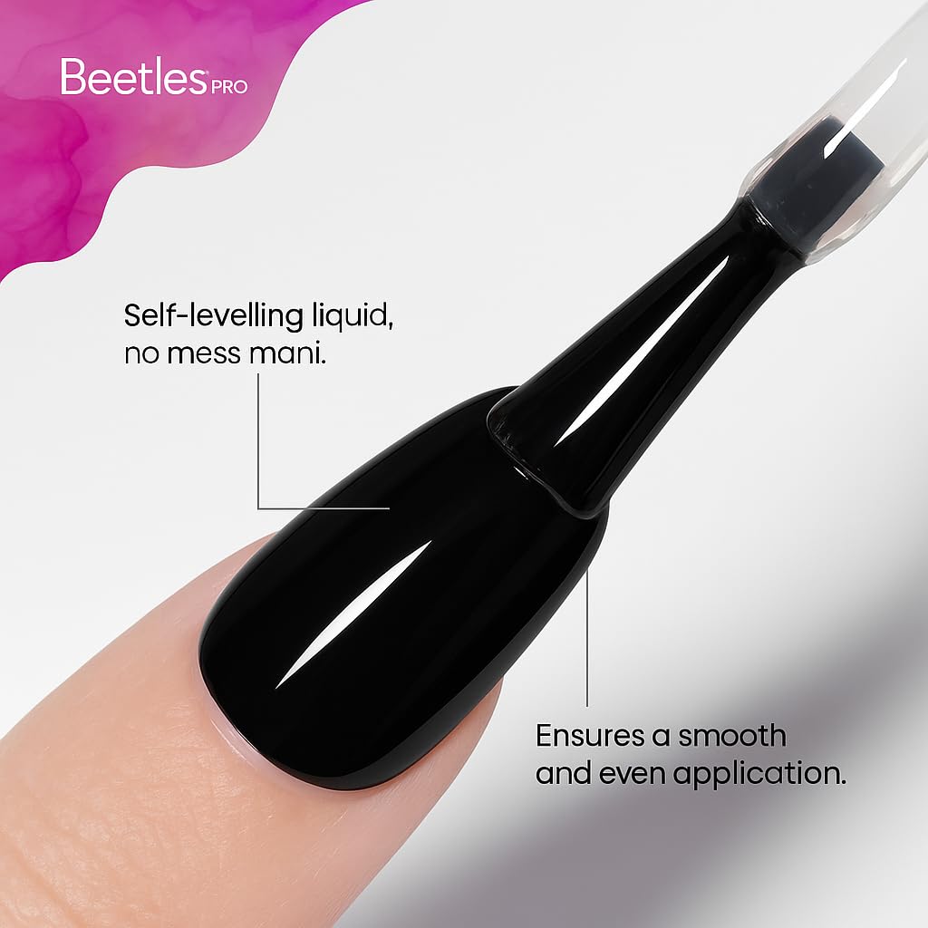 Beetles Pro Gel Top Coat - High Gloss, Long-Lasting 28 Days | 20ml Soak-Off Non-Yellowing Gel for LED/U V Lamps