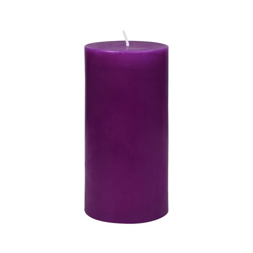 6 Inch Purple Pillar Candle