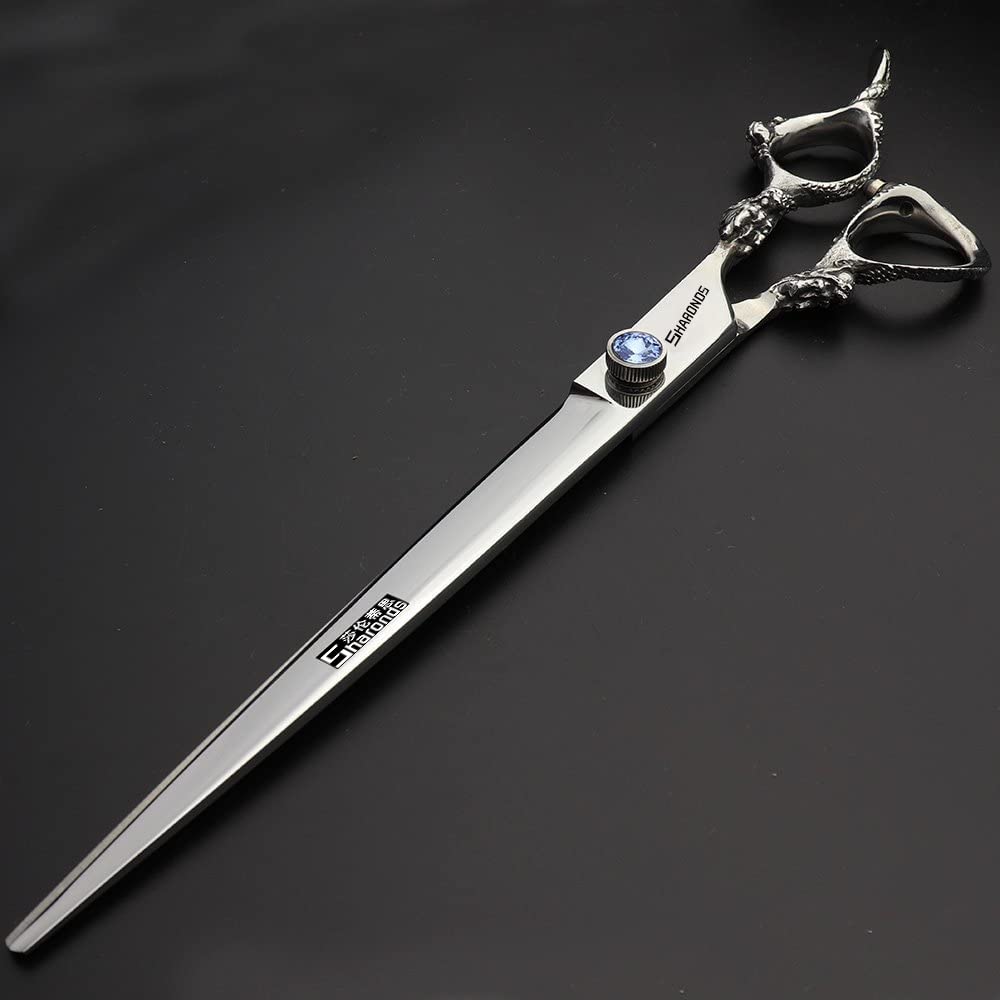SHARONDS Hair Cutting Scissors Hairdressing Scissors Thinning Scissor Professional Barber Salon Home Shear For Men Women (9 inch flat)