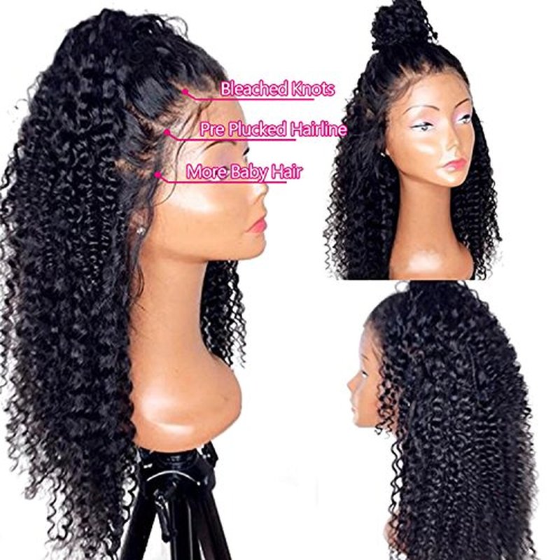13x6 Lace Frontal Wigs for Black Women Pre Plucked Lace Wig Glueless Brazilian Remy Human Hair Wigs with Baby Hair (14 inch, 150% Density Lace Front Wig)