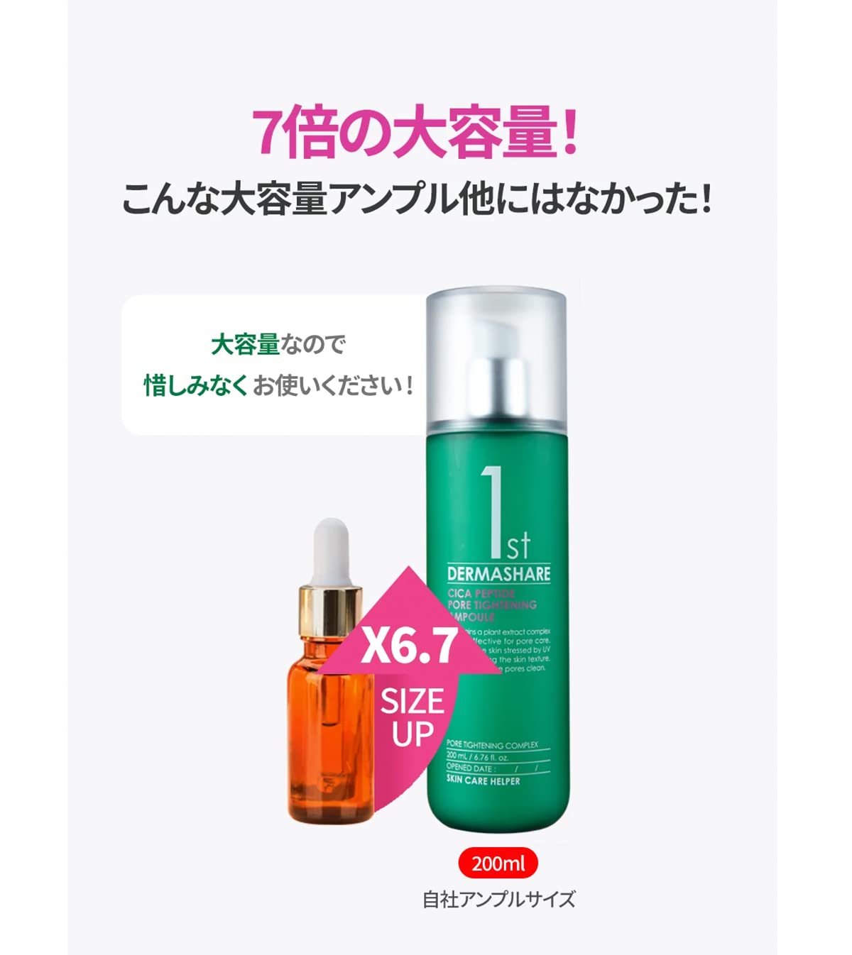 DERMASHARE 1st CICA PEPTIDE PORE TIGHTHENING AMPOULE