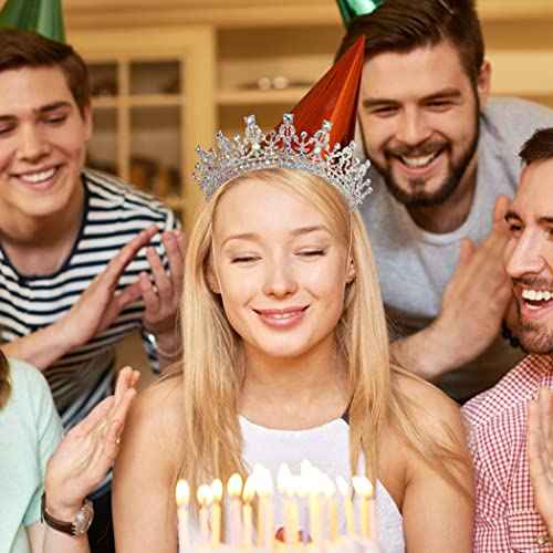 AOPRIE Tiaras and Crowns for Women Girls Guardian of Soldiers Crystal Hair Accessories for Wedding Prom Bridal Birthday Party Halloween Costume Christmas Gifts Princess Tiara for Little Girls, Silver