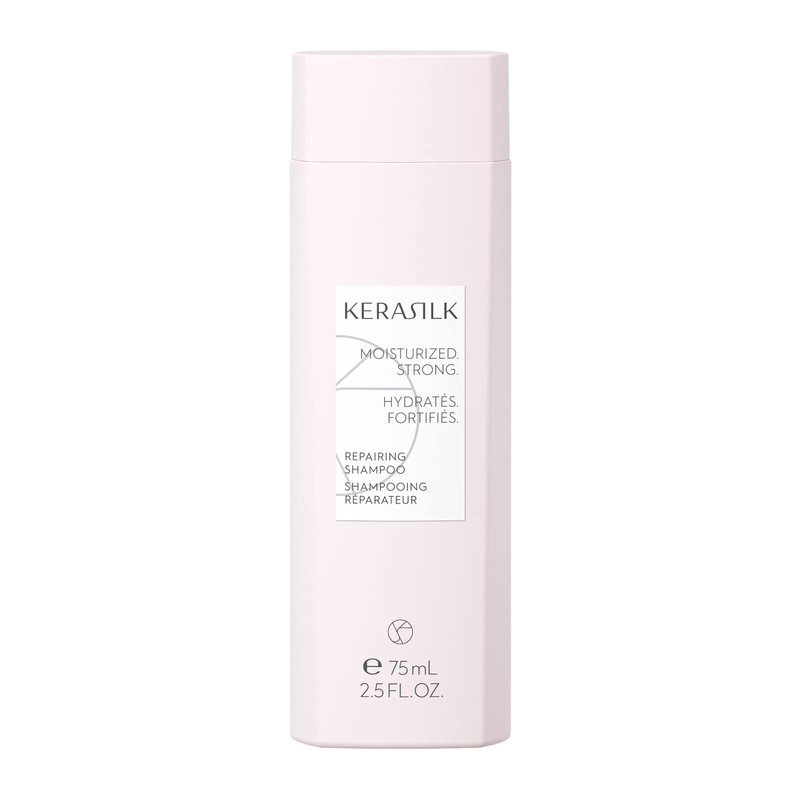 KERASILK Repairing Shampoo |Deeply Nourishes & Moisturizes | Reduces Breakage & Prevents Further Damage | For Dry, Stressed & Damaged Hair | Ideal For Various Hair Types & Textures | 75ml