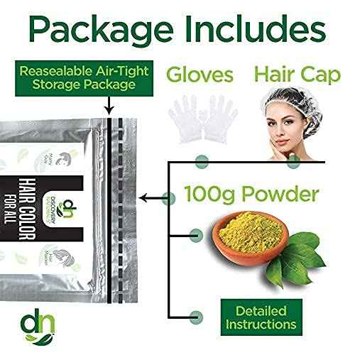 Black Henna Hair Color For All Kit | 100% All Natural Indigo Powder Hair Dye & Beard Dye (Midnight Natural Black) Organic, Herbal & Vegan Chemical & Cruelty Free Permanent Gray Coverage & Tinting