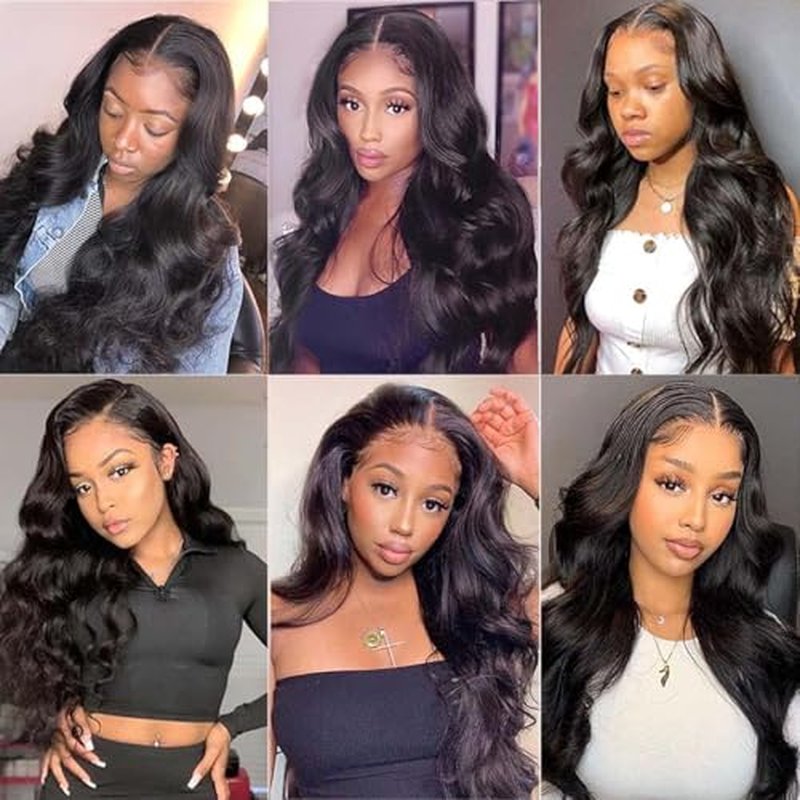 Body Wave Lace Front Wigs Human Hair 13x6 HD Lace Front Wig Human Hair Pre Plucked Body Wave Glueless Wigs Human Hair for Women (13x6 body wave, 26 inch)