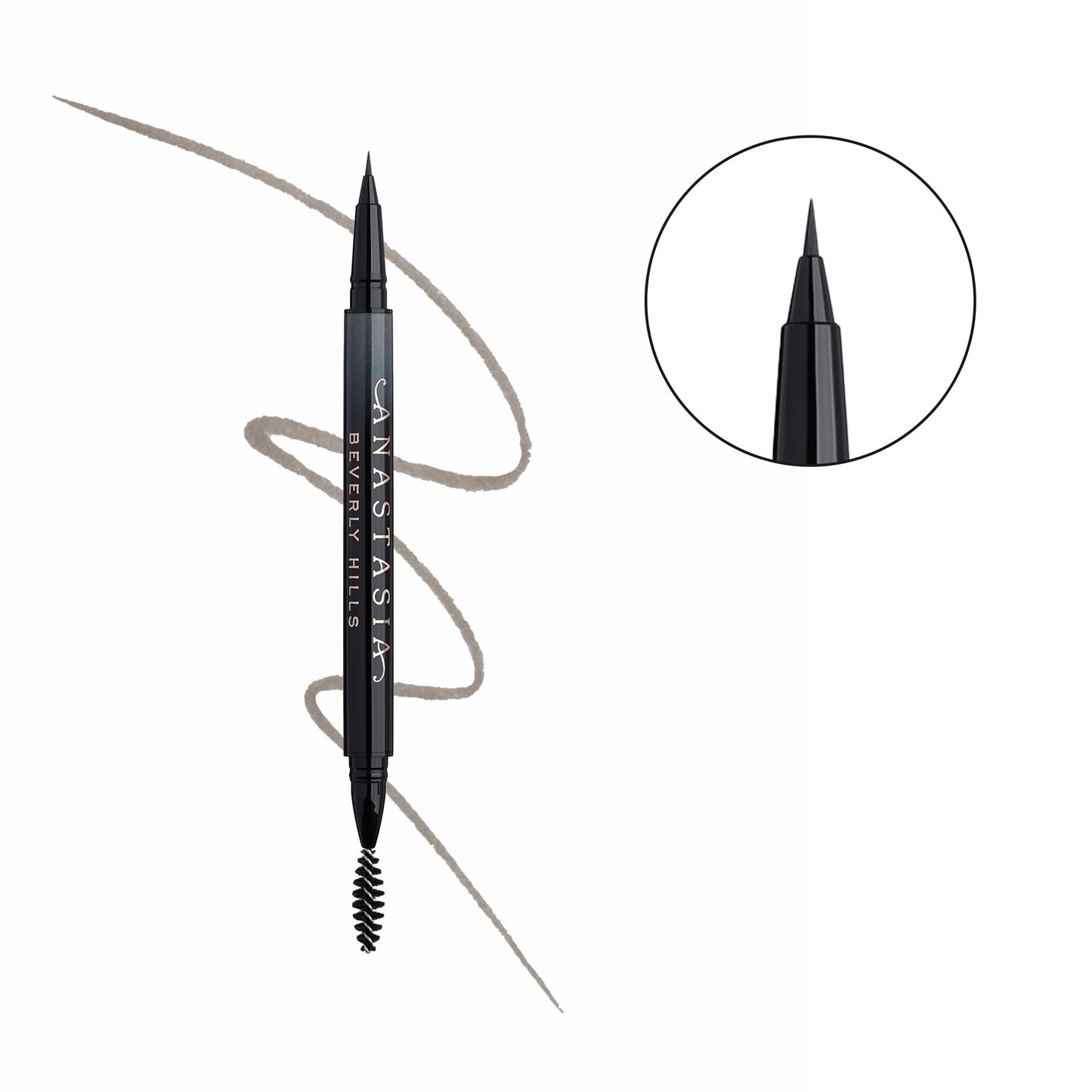 Anastasia Beverly Hills Microstroke Brow Pen - Waterproof Long-Wear Liquid Brow Definer with Superfine Brush Tip for Full-Looking Brows - Medium Brown