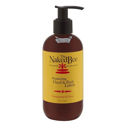 The Naked Bee Nourishing Body Lotion for All Skin Types (8 oz) Moisture Replenishing Lotion for Dry Skin with Pomegranate & Honey