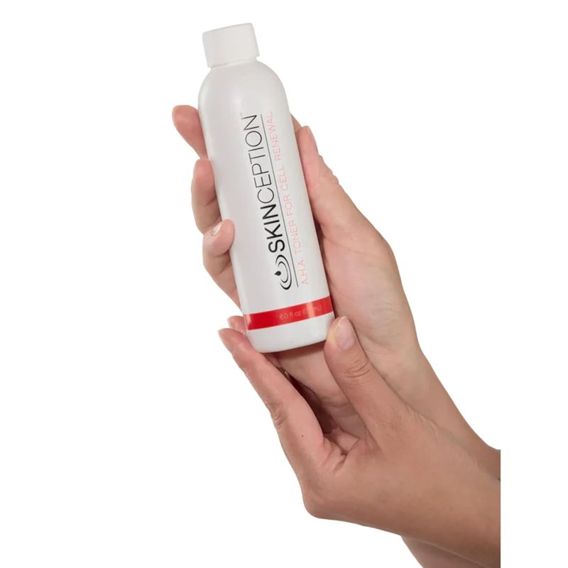 Skinception A.H.A. Toner - Gentle Facial Toner for Cell Renewal, Shrinks Pores & Reduces Acne | 6 oz