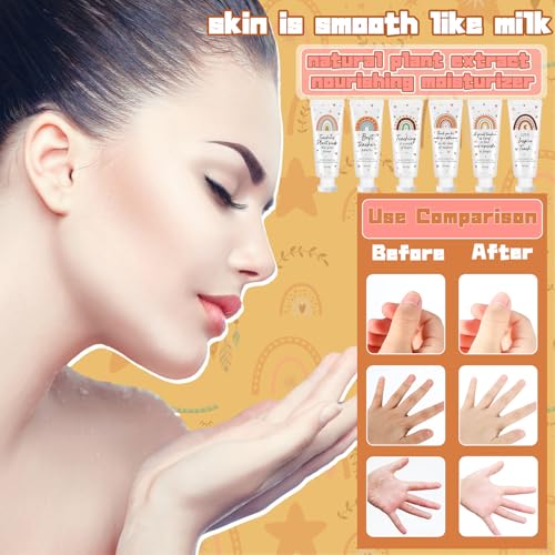 72 Pcs Christmas Teacher Appreciation Gift Bulk Hand Cream Boho Rainbow Employee Staff Appreciation Hand Lotion Teacher Team Thank You Gift Bulk for Christmas Thanksgiving Party Favor Stuffers