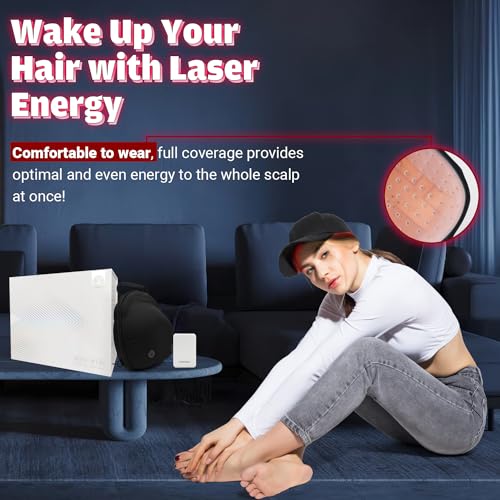 Hair Growth Device - FDA Cleared - UUPAS Professional Laser Diodes Red Light Therapy Hair Growth Cap System for Hair Regrowth, Alopecia - Hair Growth Treatments Products for Men Women