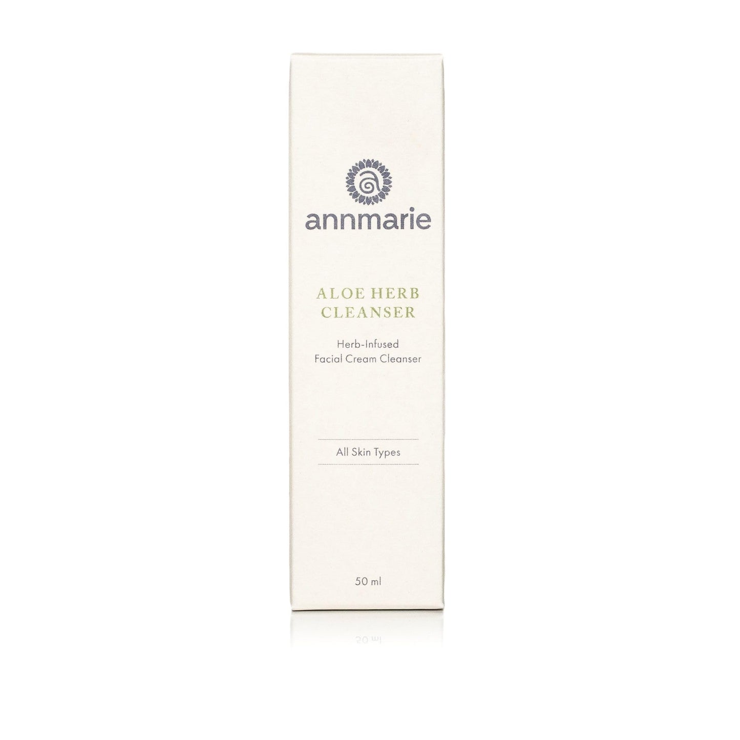 annmarie Skin Care Aloe Herb Facial Cleanser - Gentle, pH-Balanced Cleanser with Aloe Vera, Coconut Oil & Calendula, Suitable for All Skin Types (50mL, 1.7 fl oz)