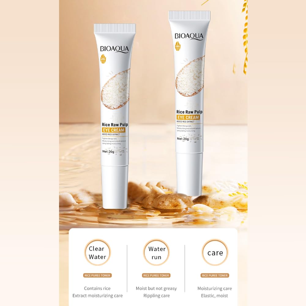 BIOAQUA Rice Raw Pulp Under-Eye Cream Moisturizing Nourishing 20g