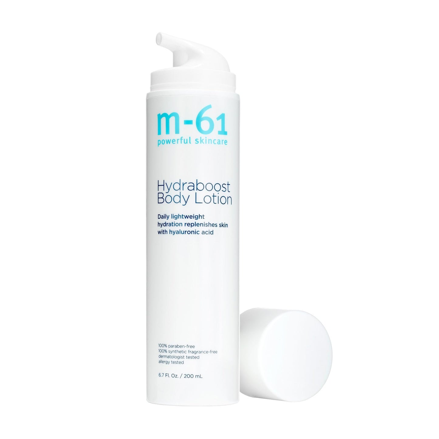 m-61 Hydraboost Body Lotion | Daily Lightweight, Fragrance Free Body Lotion with Hyaluronic Acid, Shea Butter, Aloe | For All Skin Types | Made in Italy - 6.7 Fl Oz