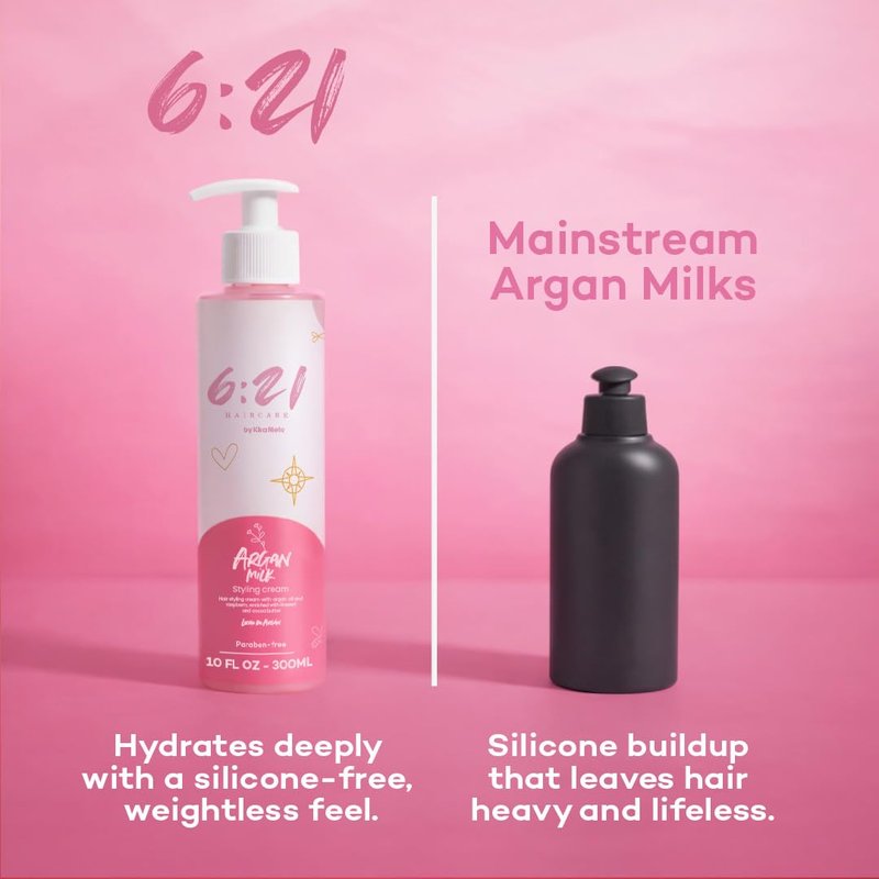 Argan Milk Leave-In Conditioner - Repairing Formula & Detangling Treatment for Frizz & Dry Hair | 10 oz
