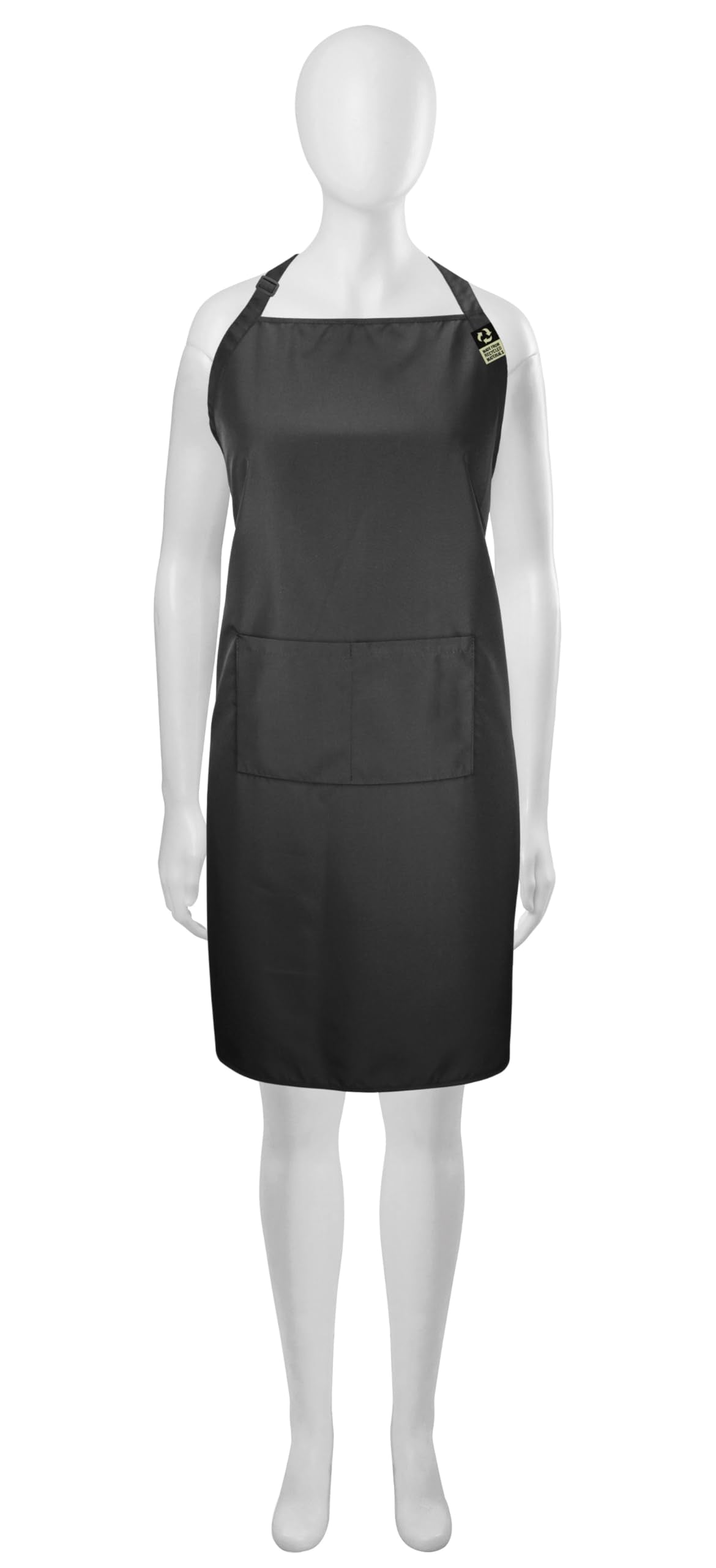 Olivia Garden Professional Hair Bleach Highlighting Apron, Waterproof Hairdresser Smock, All-Purpose Adjustable Black Stylist Apron for Colorists and Salon Use