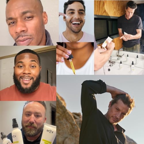 MOX Men's Multi Nutrient Serum, 1 Fl Oz, Hydrating & Anti-Aging with Premium Vitamin C + Squalane. 5 Vitamins, No Fillers, All Skin Types