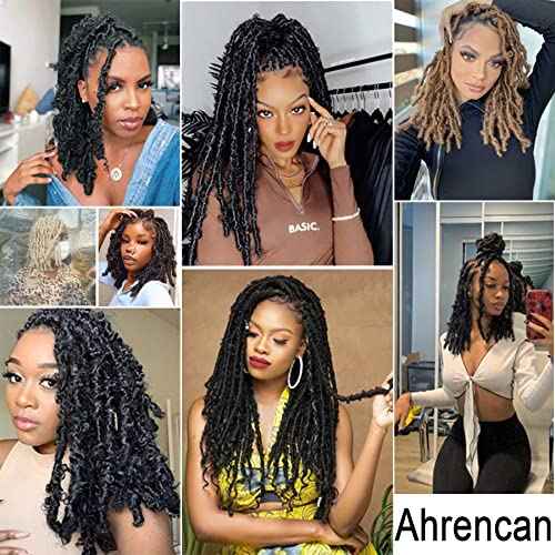 Blue Butterfly Locs Crochet Hair,30 Inch 5 Packs Pre Looped Distressed Faux Locs Crochet Hair For Women,Prelooped Soft Butterfly Locks Crochet Braids,Synthetic Braiding Hair(30¡±,5packs,Blue#)