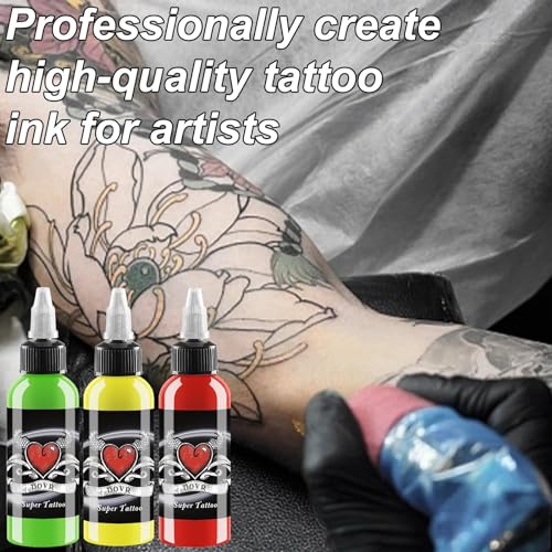 Tattoo Ink - 14 Colors Tattoo Ink Set - Micro Knife Paint Tattoo Ink -Tattoo Supplies - for Professional Body Tattooing and Art Painting£¨30 ml/Bottle£©