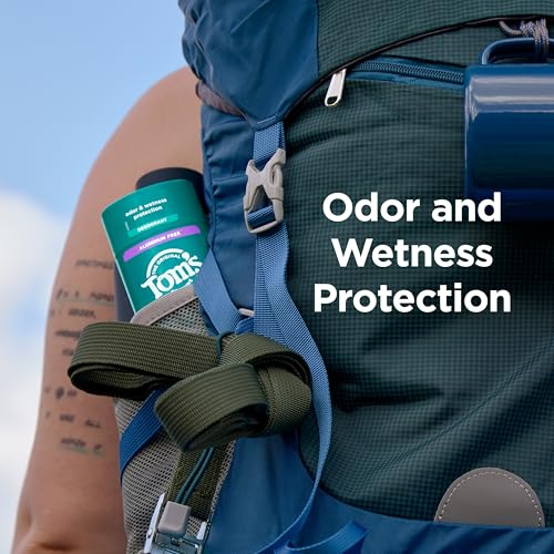 Tom¡¯s of Maine Wild Lavender Aluminum Free Natural Deodorant For Women & Men | Goes on Clear | Odor & Wetness Protection | Naturally Derived and Moisture-Locking Ingredients | 3.25 oz (2 Pack)