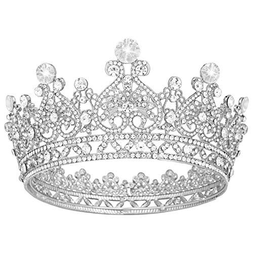 Glinda The Good Witch Crown, Princess Diaries Costume Tiara for Women - Vofler Silver Coronas para 15 A?os Hair Accessories Cake Topper for Bride Girl Party Quinceanera Prom Wedding Birthday Pageant