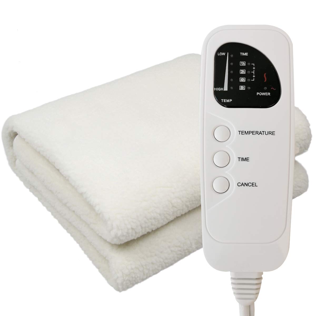 AIDENCOX Deluxe Ultra-Thick Fleece Massage Table Warmer,Heating Pad with 5 Heat Settings & Timer,12 Ft Cord and Overheat Protection for Spa Table,Massage Bed,Home Bed,71”x30”