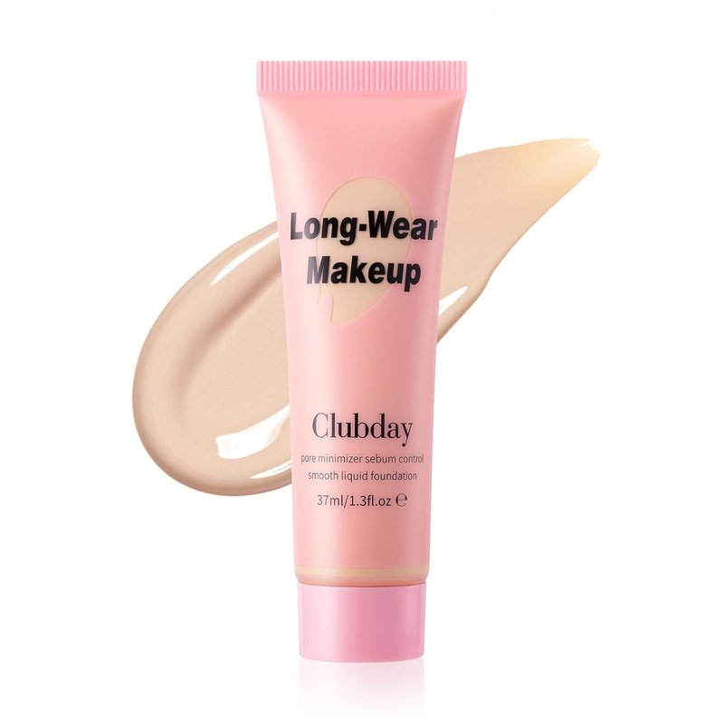 Long-Wear Liquid Foundation - Pore Minimizer & Sebum Control | Oil-Free Matte Finish, 37ml/1.3 Fl Oz