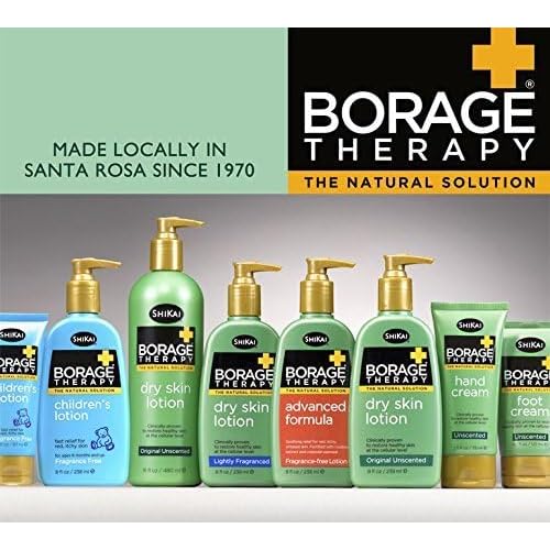 ShiKai Borage Therapy Advanced Formula Body Moisturizer (16 oz) | Fragrance Free | Hydrating Lotion for Dry Hands & Body | With Oatmeal & Shea