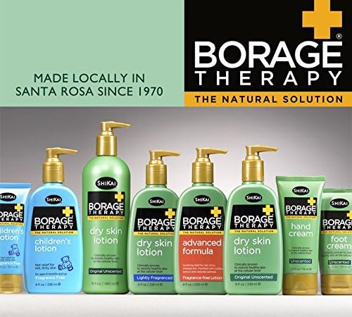 ShiKai Borage Therapy Body Moisturizer - Fragrance-Free Hydrating Lotion for Dry Hands & Body | 8oz, Pack of 2