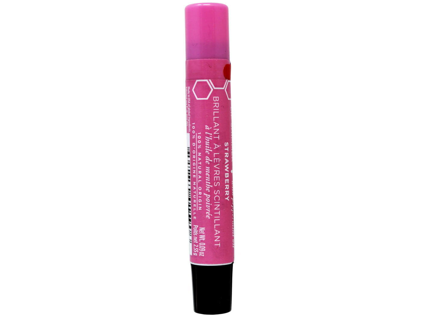 Burt's Bees Lip Shimmer Strawberry, 0.09 Ounce (Pack of 4)