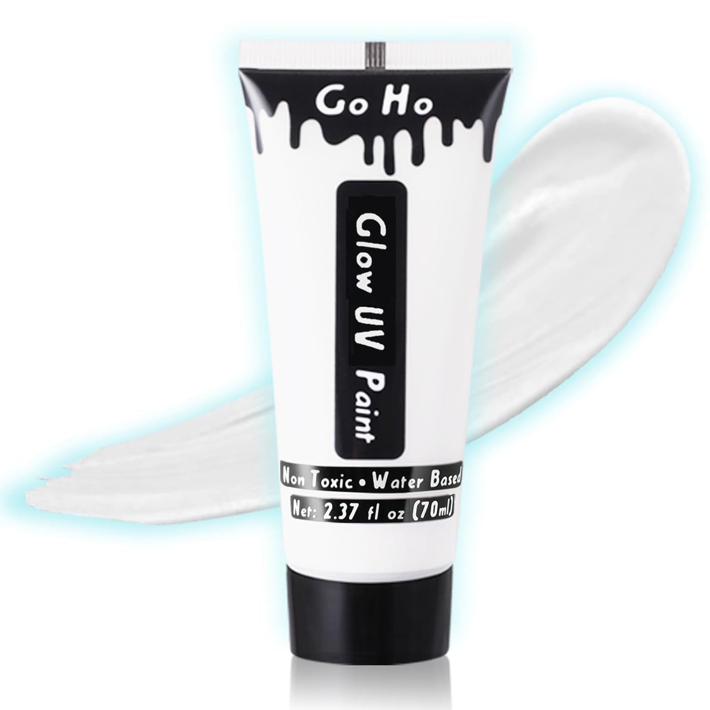 Neon White Body Paint - Washable UV Blacklight Face Paint for Adults & Kids | 2.37oz (70ml)