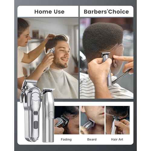 Romanda Clippers and Trimmers Set, Hair Clippers for Men Cordless,Mens Clippers and Grooming Set,Barber Clippers Set