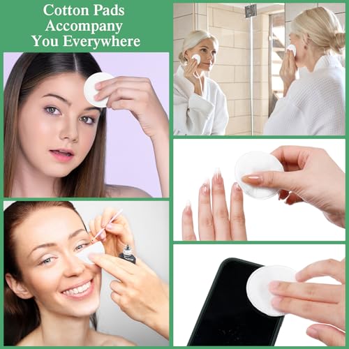 Maxcheck 2500 Pcs Cotton Rounds Bulk Exfoliating Rounds Cotton Rounds for Face Makeup Remover Pads Cotton Facial Pads Cotton Pads for Face Cotton Pads for Makeup Removal Toner Pads