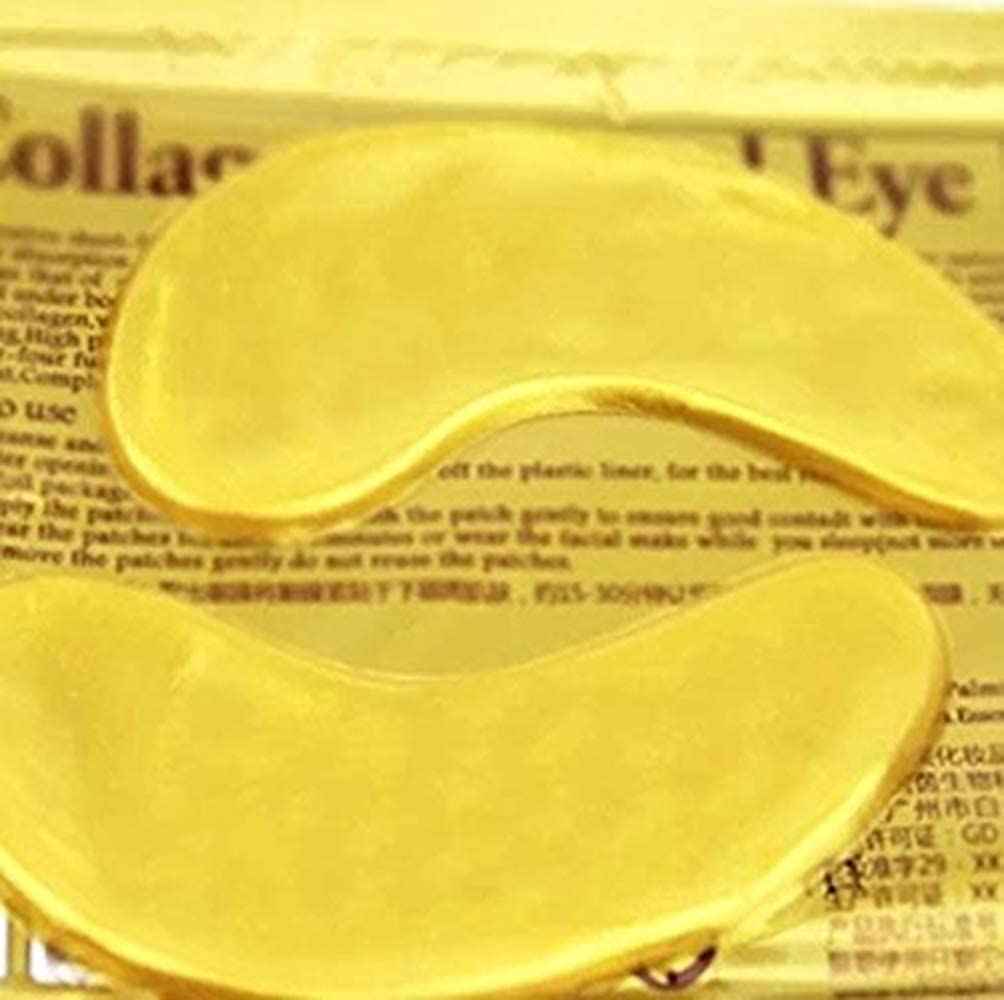 AICHUN BEAUTY 10/20/30/40/100 Pairs Crystal 24K Gold Powder Gel Collagen Eye Mask Sheet Patch, Anti Ageing, Remove Bags, Dark Circles & Puffiness, Skincare, Anti Wrinkle, Moisturising (40)