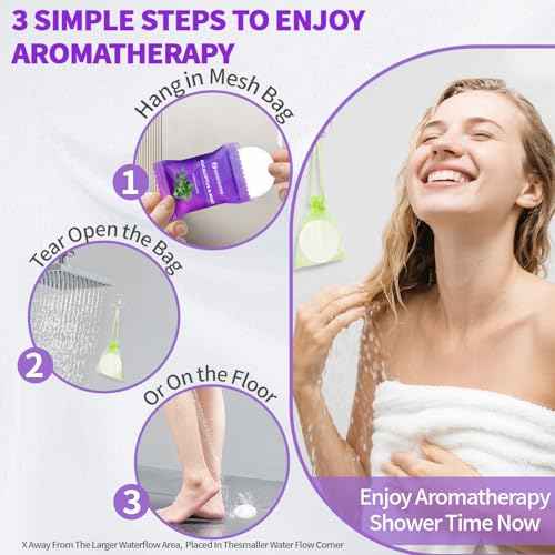 Shower Steamers Aromatherapy, Christmas Stocking Stuffers for Teen Girls, 8 Pack Organic Different Fruits and Floral Scents for Women & Men, White Elephant Gifts, Travel Essentials Relaxation Spa