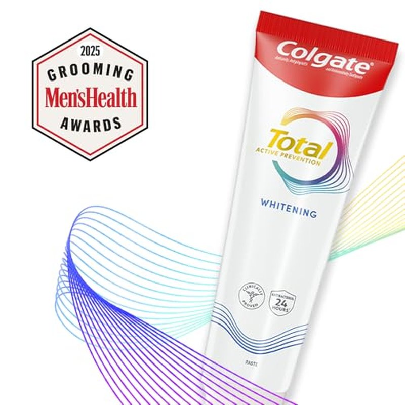 Colgate Total Whitening Toothpaste, Freshens Breath, Whitens Teeth and Provides Sensitivity Relief, Mint Flavor, 24 Pack