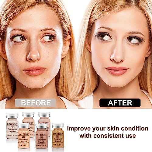 BB Facial Glow Starter Kit Hydration Serum Foundation Skincare Mix 0.27oz Hydration Ampoule and Essence Foundation 12 Vials Glow Pigment Skincare Kit (Multicolor)