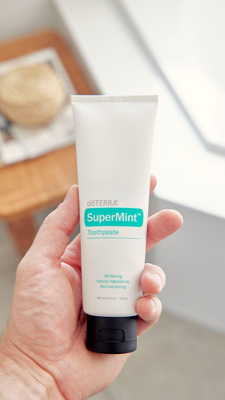 doTERRA SuperMint Toothpaste - Natural Whitening Formula | 125g Tube