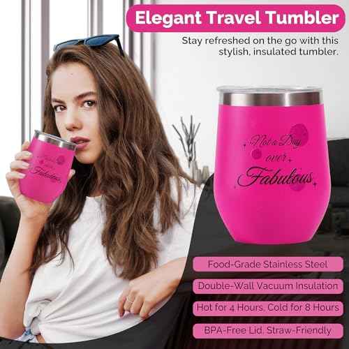 Birthday Gifts for Women, Happy Birthday Gift Box for Mom Her Girlfriend Sister Wife Grandma Bestie Bff, Pink Self Care Gifts Unique Get Well Gifts Relaxing Spa Gift Basket Set, Mothers Day