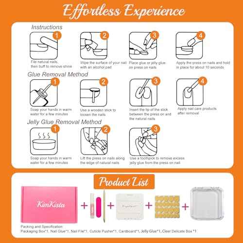 Handmade Press On Nails Almond, Fruit 3D Press On Nails Medium, Orange 3D Nails Strawberry Lemon Fruit With Bubble For Women Gift, Reusable Stick On Fake Nails Kit With Nail Glue(Fruit Fiesta-M)