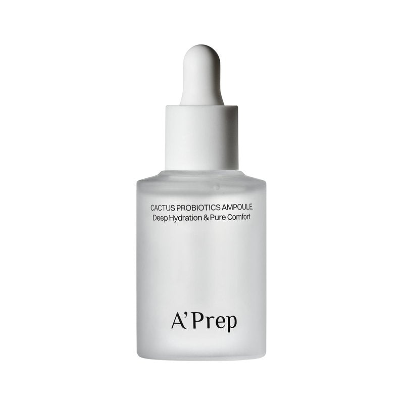 A'Prep Cactus Probiotics Ampoule 30ml – Deep Hydrating to Get Glow Skin | Jeju Cactus Extract, Panthenol, Strengthens Skin Barrier & Soothes Dry, Sensitive Skin | Korean Facial Serum 30ml