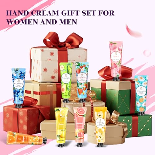 120 Pack Hand Cream Gift Set, Travel Size Lotion, Mini Hand Creams, Teacher Appreciation Gifts, Hand Cream for Dry Cracked Hands, Bulk Christmas Gifts for Coworkers Adults Women Nurse