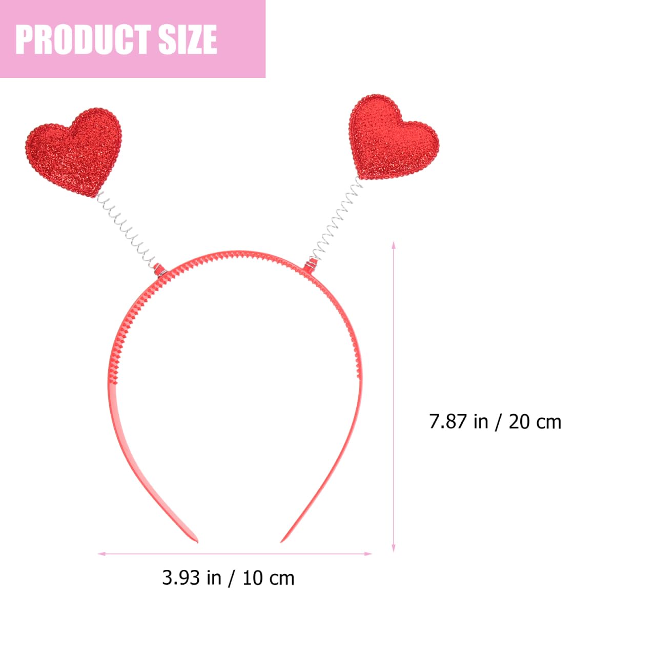 FOMIYES 12pcs Heart-Shaped Sequin Love Headbands Love Headpiece Cute Headgear Red Headband Red Decor Fashionable Valentine s Day Heart Headbopper Fabric Antenna Miss -shaped