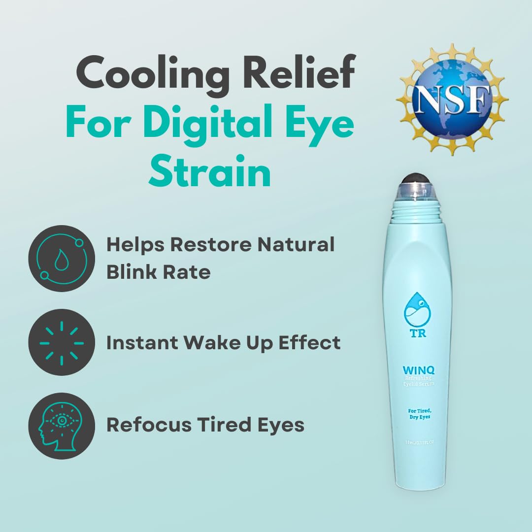 TearRestore WINQ Under Eye Stick with Caffeine & Niacinamide. Cooling Eye Balm Stick for Redness, Puffiness, Dark Circles, Fatigue & Dryness. Hydrating Undereye Balm with Hyaluronic Acid (10mL)
