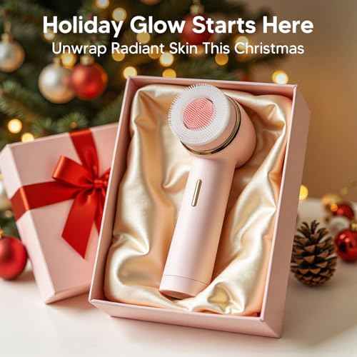 Double Directional Rotating Teenage Cleansing Brush, deep Pore Cleaning Rechargeable Waterproof Cleansing Brush, Trendy Stuff Christmas Gifts/Stocking Stuffer?