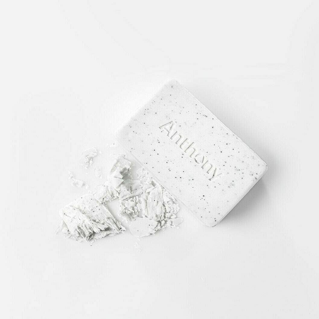 Anthony Men's Exfoliating Soap Bar, Grapefruit Scent, 5 Oz - Contains Cucumber Extract, Jojoba, Shea Butter, Squalane & Coconut Oils for Moisturizing & Exfoliating Body Skin