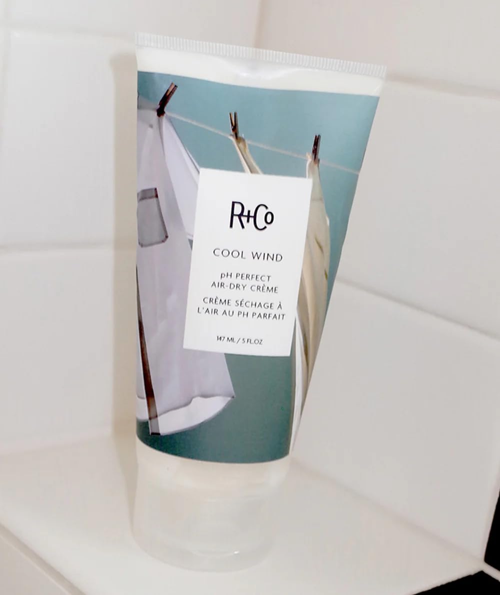 R+Co Cool Wind Hair Cream - pH Perfect Air Dry Formula | Hydrates, Tames & Softens Hair