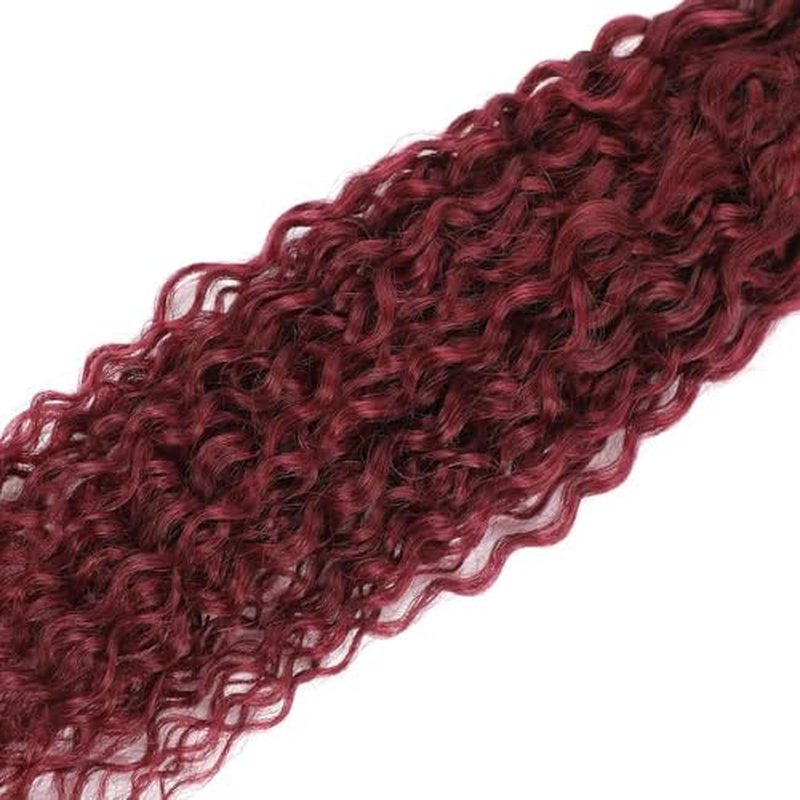 Burgundy 99J Water Wave Human Hair Bundles 26 28 30 inch Wine Red Human Hair Bundles Burgundy 100% Unprocessed Raw Quick Weave Hair for Black Women