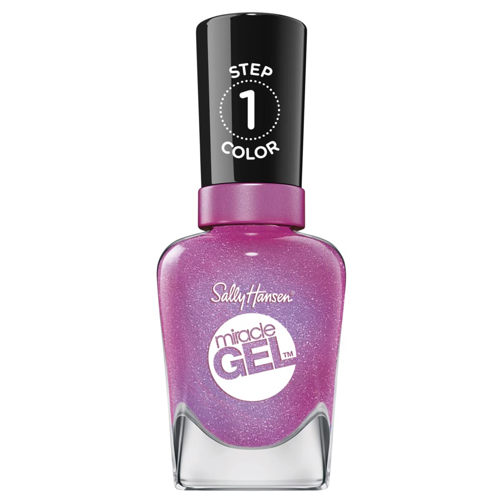 Sally Hansen Miracle Gel Nail Polish - Quartz and Kisses #512 | Long-Lasting, Chip-Resistant Finish (Pack of 2)